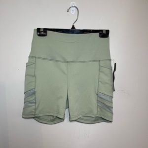 Green Biker Shorts